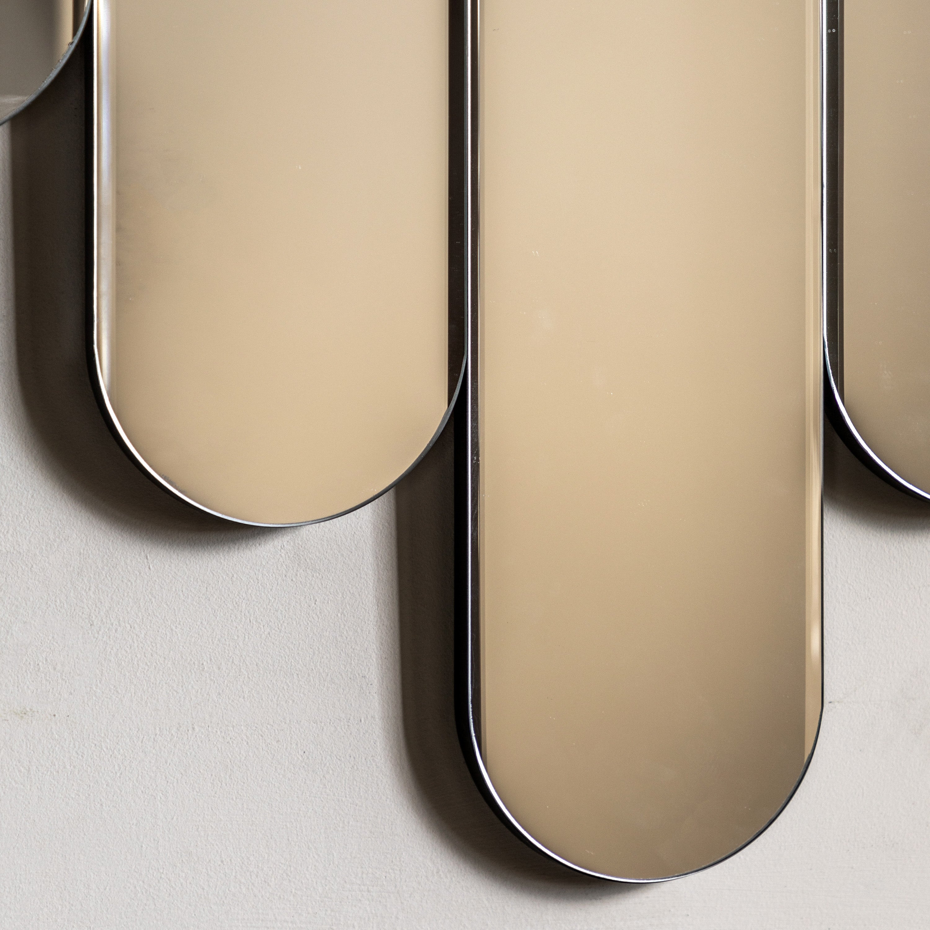 Daphne Rounded Strips Wall Mirror